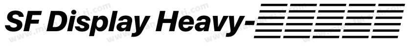 SF Display Heavy字体转换